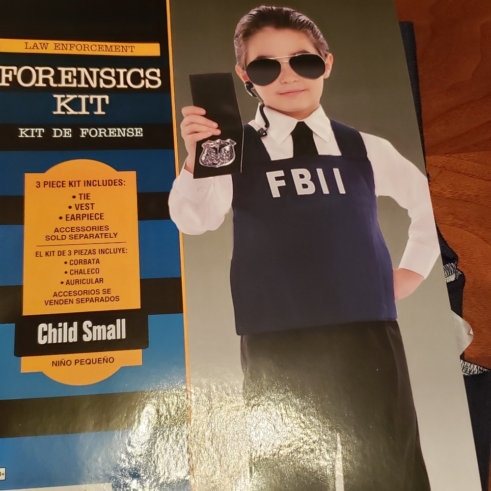 Halloween Costume Kids FBI